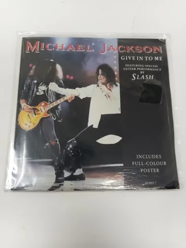 Michael Jackson ‘Give In To Me’ 7” 45 Single Poster (UK) SEALED