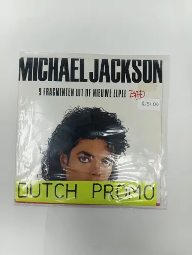 Michael Jackson Bad 7” 45 Dutch Promo Only 