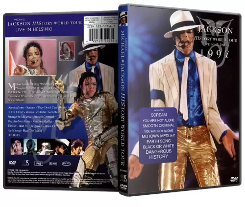 Michael Jackson DVD HIStory Tour Live In Helsinki 1997 DVD