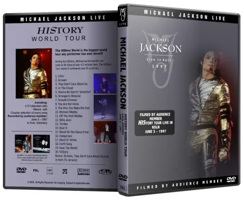 Michael Jackson DVD HIStory Tour Live In Koln 1997 DVD