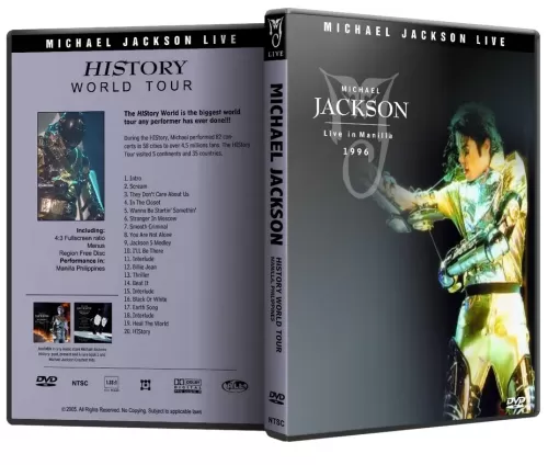 Michael Jackson DVD HIStory Tour Live In Manila 1996 DVD