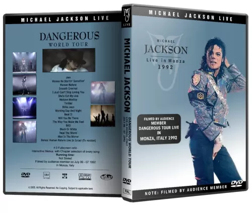 Michael Jackson DVD Dangerous Tour Live In Monza 1992 DVD